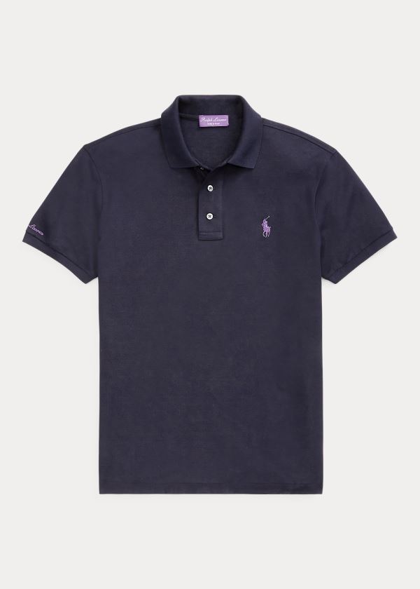 Men's Ralph Lauren Custom Slim Fit Piqué Polos | 682157YPG